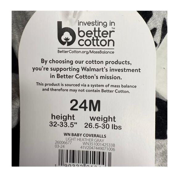 Wonder Nation BABY SLEEPER 24 Months Halloween Bats Coveralls Gray Black NWT - Picture 4 of 7